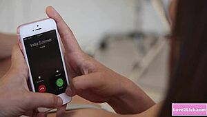 Lesbian boss lures her stunning new employee into seduction