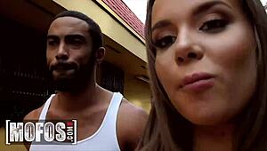 Stunning Liza Rowe takes her first BBC in hot Mofos scene