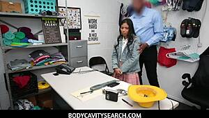 Bbc Guard Catches Petite Teen Thief Jada Kai in Striptease