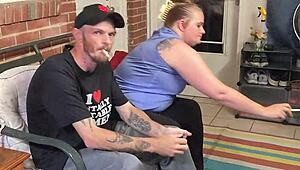 Cheating Wife Caught Giving Neighbor Blowjob and Smoking!