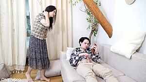 Mature Surprises Me While Jerking Off, Beaver Taboo Close-Up Homemade Fat Slut Whore Crazy Cum