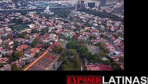 Spanish latina police officer performs blowjob and receives facial