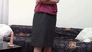 Lonely Mature STRIPS Clothes Off, Revealing Hairy PUSSY For Your Hungry Eyes!