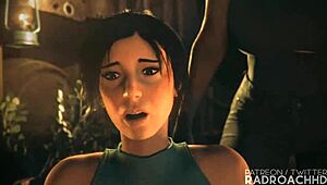 Lara Gets Her Guts Rocked.