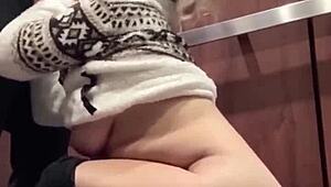 horny after bar, we fuck wild in elevator