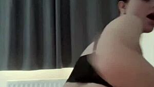 Horny British teen masturbates solo with toys