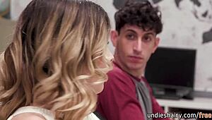 Busty Blonde Teacher Rachael Cavalli Seduces Chanel Camryn and Nick Strokes for Threesome