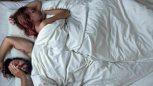 How our mornin starts in bed with stockings and girlfriend