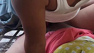 South Indian Aunty Enjoys Intimate Bedroom Moments