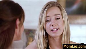 Step Mom and Stepdaughter Share Intimate Moments