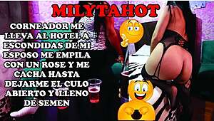 Fiery bull takes me home secretly from husband, piles me up and fucks my ass hard.