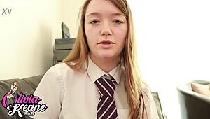 Fucking The 18-Year-Old Babysitter In Uniform For First Time