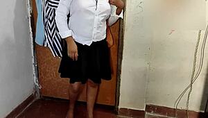 Indian Tutor Bangs Sexy Teen 18+ Student at Home