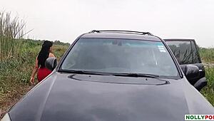 pretty girl picked up in village, fucked in car with big black cock 😏