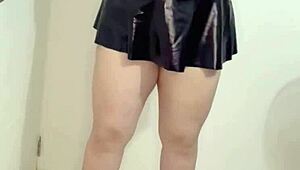 Latina Milf Secretary Strips And Shows Panties