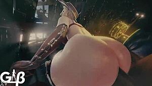 first video showcases intriguing anime in 3d cartoon style.