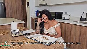 Teacher bangs her student's mom in wild Canadian action with Mariana Martix and Silvana Lee