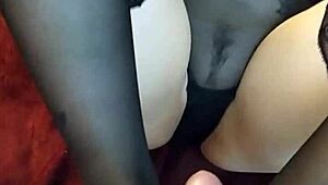 Doing Footjob In Stockings First Try In My Life