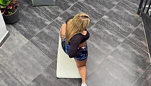 Nerd boy tricks milf neighbor into outdoor and indoor fucking sessions