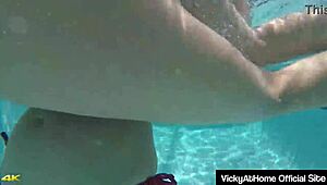 I’m obsessed with Vicky Vette and Rachel Storms scissoring by the pool!