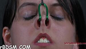 Seductive Brunette Spreads Legs for Masturbation