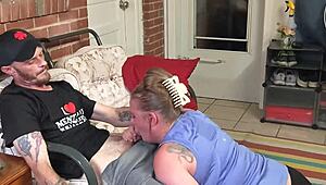 Cheating Wife Caught Giving Neighbor Blowjob and Smoking!