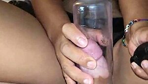 Cock Pump Leads To Masturbation And Creampie