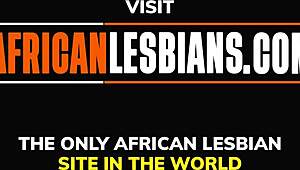 Curvy BBW African lesbians eat pussy in crazy homemade sex!
