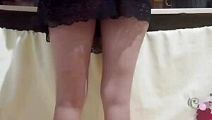 Employee with hot ass in kitchen humiliation