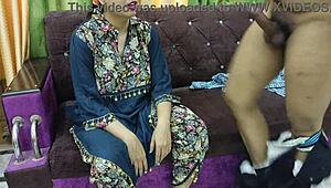 Real Indian Desi Punjabi Stepmom Helps Stepson in Rough Roleplay Sex With Audio