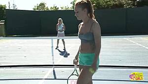 i swam in the pool with my lesbian friend, got so turned on we banged hard outdoors