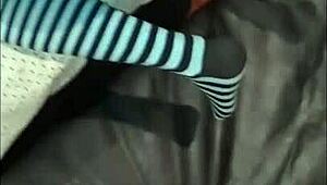 Brunette couple's crazy anal fucking with big cock moans 😩