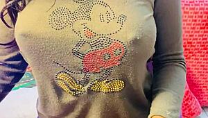 I hid a camera and caught her masturbating her natural tits and pussy 😏