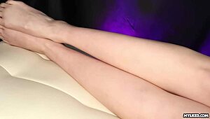 Violet Voss Performs Milking Handjob on Desk, Leading to Cumshot.