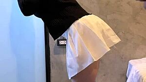 Big-Breasted Short-Haired Girl With Juicy Wet Pussy Bursting In Bedroom