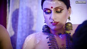 Unbelievable! Big Boobs Milf Masters Kamasutra Threesome with Servants!