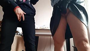 Masturbating with My Hot Milf in a Miniskirt for Intense Lesbian Orgasms. Homemade Action Turns Wild!