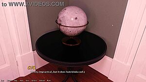 short haired brunette with small tits sucking big white cock as busty blonde watches and touches herself