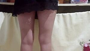 Employee with hot ass in kitchen humiliation