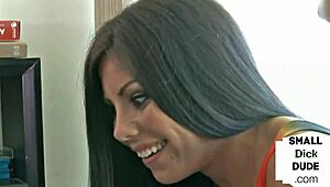 femdom teens jerk and humiliate small penis in threesome group session