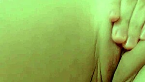 Young Petite Teen Shows Tight Pussy on Bed