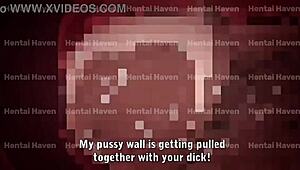 Stepsister bends over for intense stretching and raw action