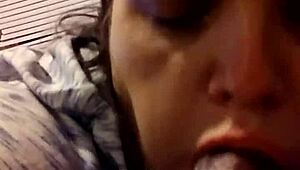 Watch this old bbw suck that young black cock