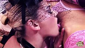 Beautiful Girls Ready For DP Orgy With All Holes!