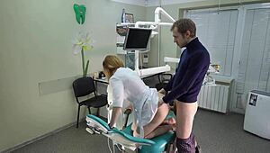 yo, banged a doctor doggy style in the office during my appointment, then cowgirl, and she blew me on her knees with a facial cumshot! 😜