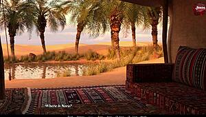 Brunette with Big Tits Gets Shaved Pussy Fucked Hard in Sandstorm Part 7