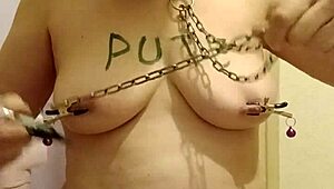 French Slave’s Outdoor POV Session with Dildo and Humiliation