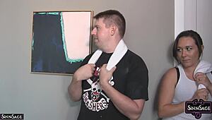 Sexy Trainer Sinn Sage Watches Hannah Perez Tease And Play With Her Lover