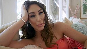 stepson's dick is always available for stepmom's rough oral sessions