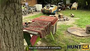 Hunt4k POV Sex With Hot Brunette Caught By Her Family